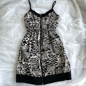 Forever 21 Navy White Dress Sz small